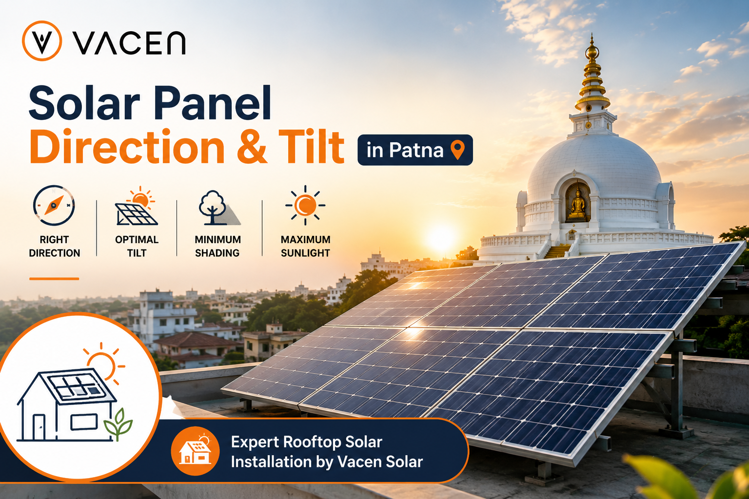 How Solar Panel Direction and Tilt Affect Solar Power Generation in Patna