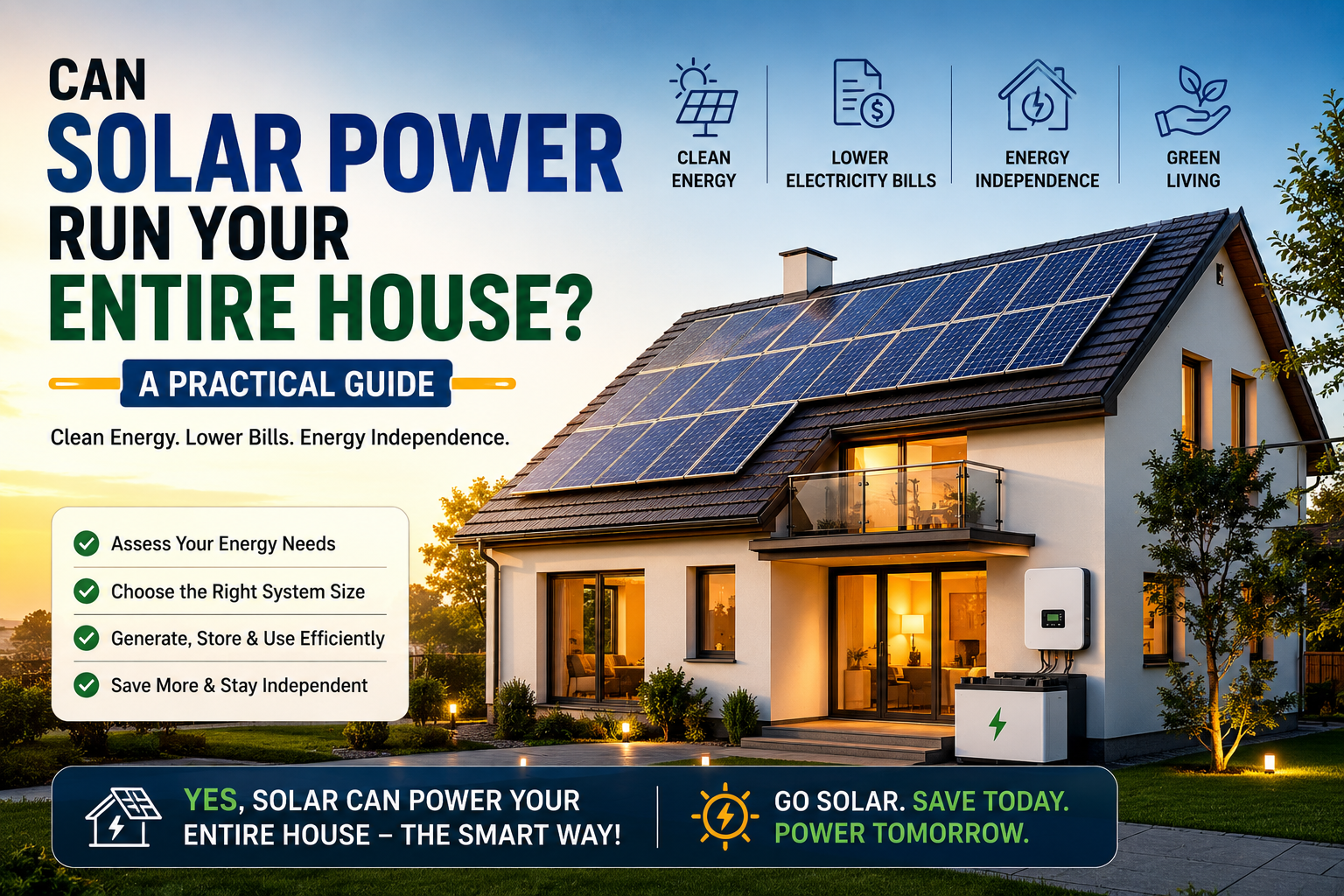 Can Solar Power Run Your Entire House? A Practical Guide